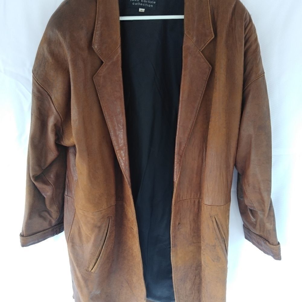 John Carlisle leather coat 